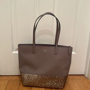 Kate Spade Greta penny glitter large tote handbag purse new without tags!